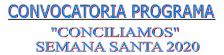 Programa Conciliamos Semana SAnta 2020