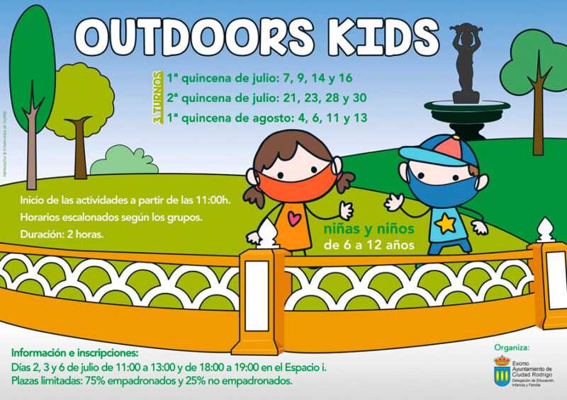 «OUTDOOR KIDS» – Proyecto de Actividades de dinamización infantil estival 2020.
