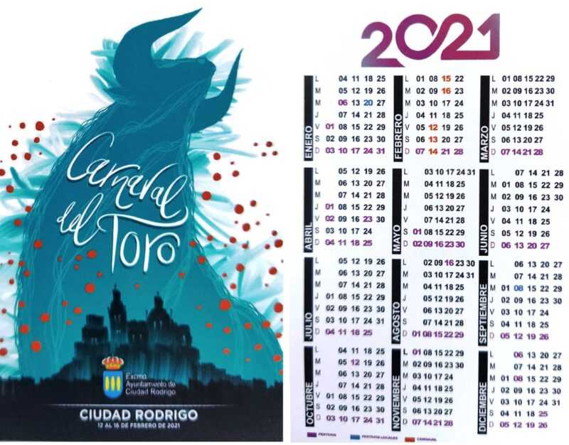 Carteles, calendarios y pegatinas del Carnaval del Toro 2021