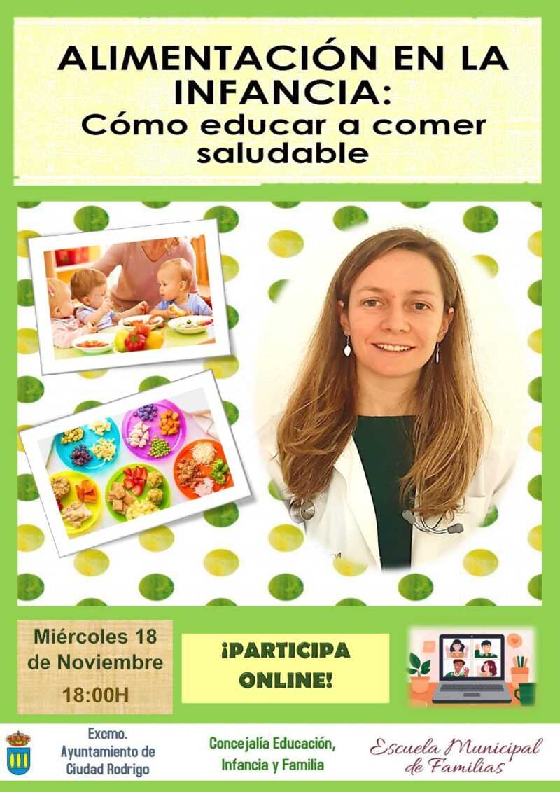 Alimentación en la infancia, charla online