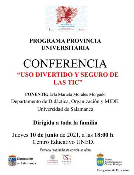 Charla familiar sobre el uso divertido y seguro de las TICS