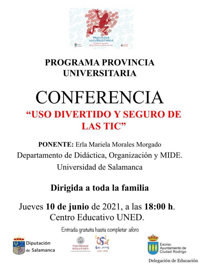 Charla familiar sobre el uso divertido y seguro de las TICS