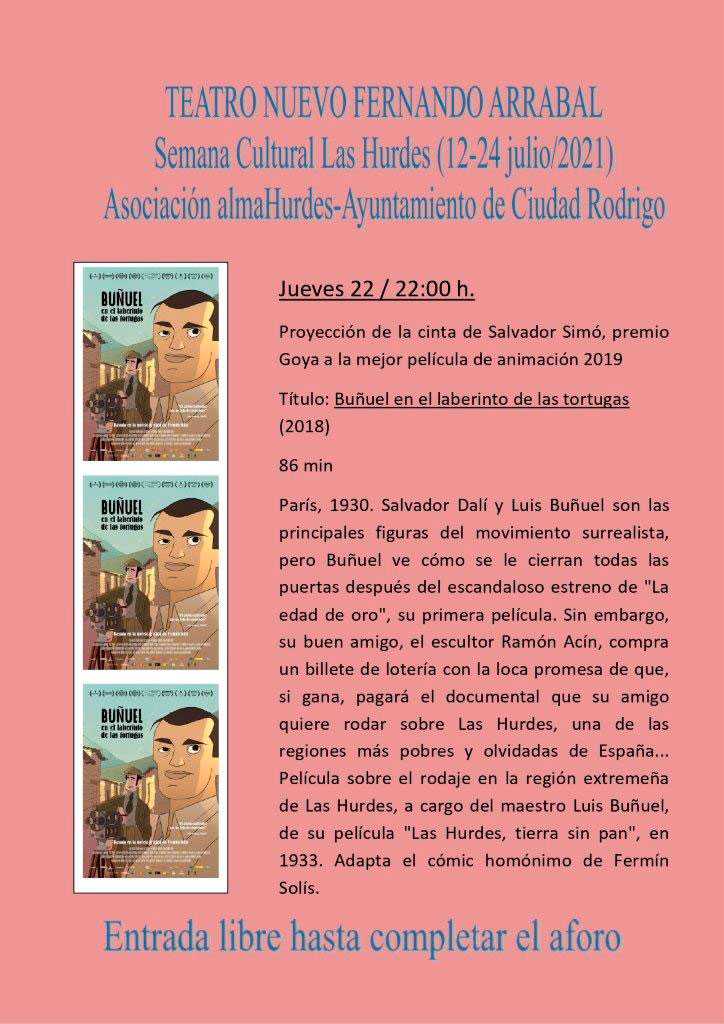 Proyección de cine documental: «Buñuel en el laberinto de las tortugas»