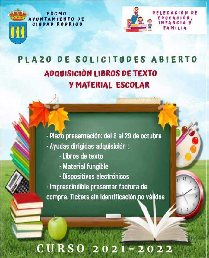 Ayudas a la adquisición de libros de texto y material escolar