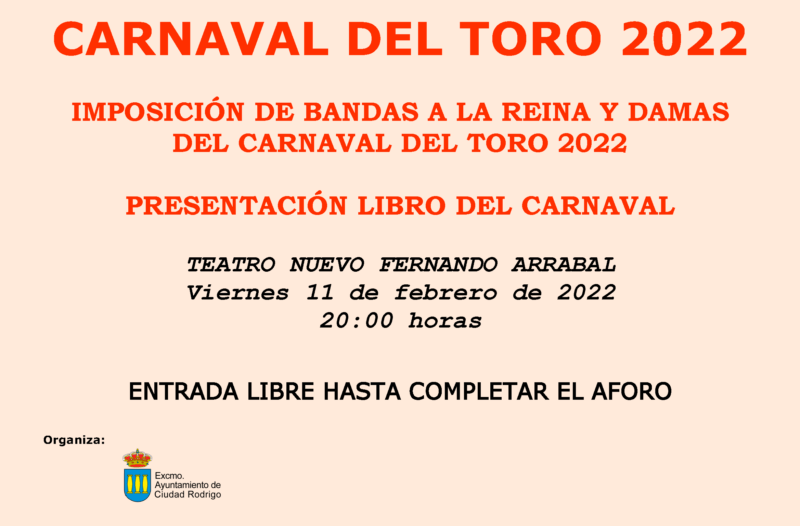 Presentación del libro y Reina y Damas del Carnaval 2022