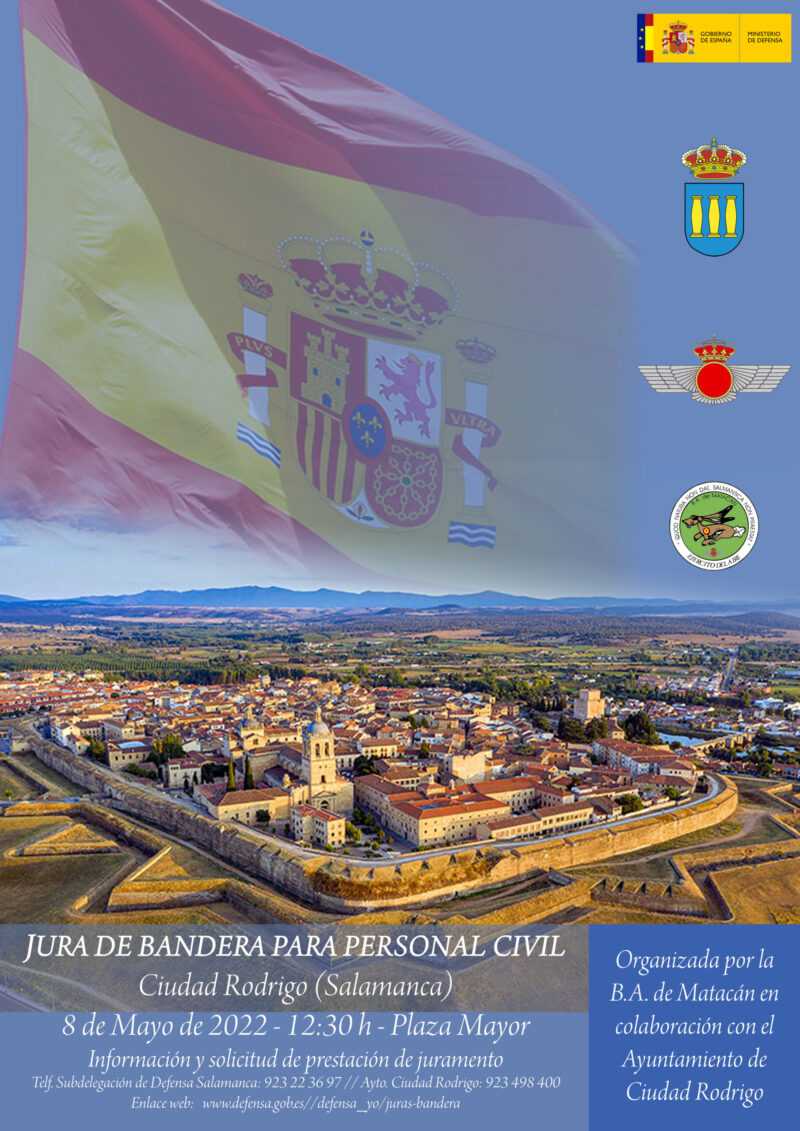 Celebración de jura o promesa de bandera en Ciudad Rodrigo
