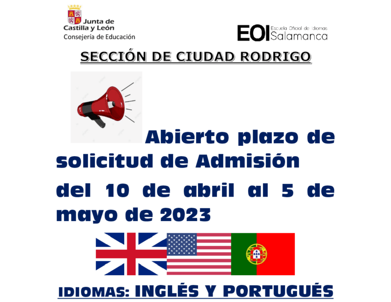 Escuela Oficial de Idiomas. Matriculas.