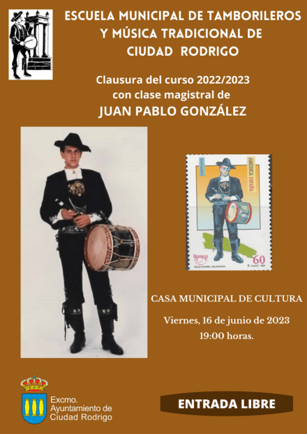 Clausura del curso de la Escuela de Tamborileros y Música Tradicional.