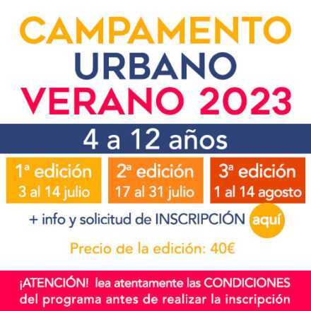 Ampliación de plazo de inscripciones Campamento de Verano 2023