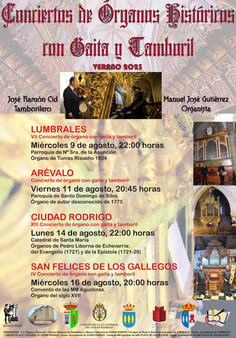 Conciertos de Órganos Históricos con Gaita y Tamboril