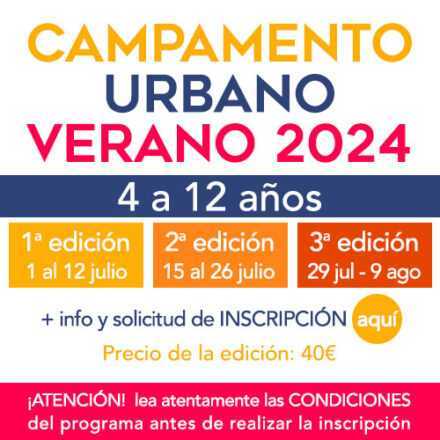 Inscripciones para el Campamento Urbano de Verano