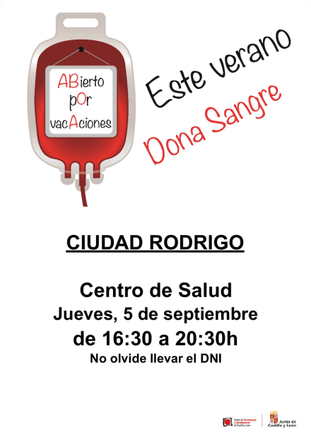 Este verano, dona sangre