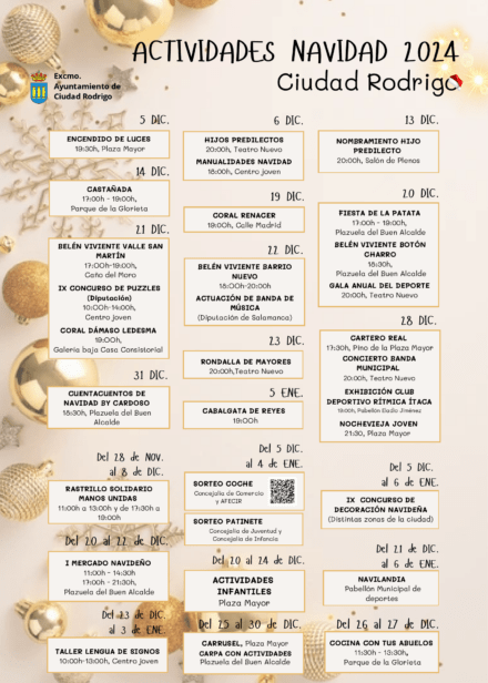 Navidad 2024. Calendario de actividades.