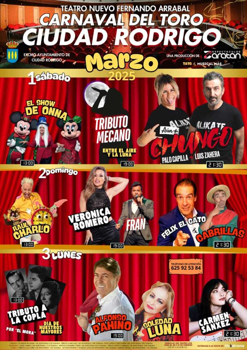 🎟️ENTRADAS PARA EL TEATRO NUEVO EN CARNAVAL🎟️