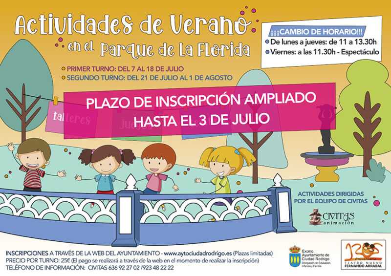 Campamento La Florida, de lunes a viernes y horario único