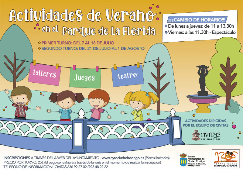 Actividades Infantiles de Verano en La Florida – LISTADOS DE ADMITIDOS/AS
