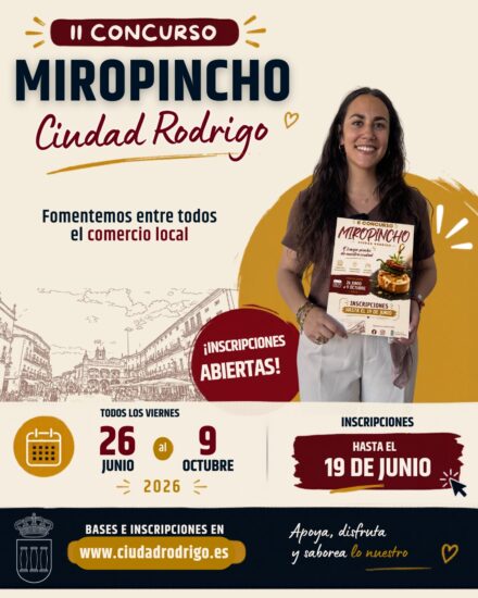 Ciudad Rodrigo convoca el II Concurso “Miropincho” para impulsar la hostelería y el comercio local
