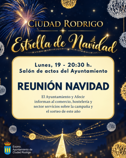 Ciudad Rodrigo presenta la Campaña de Navidad 2026 en una reunión abierta al comercio y la hostelería